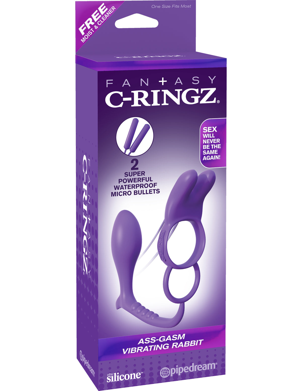 Fantasy C-ringz Ass- Gasm Vibrating Rabbit