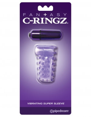 Fantasy C Ringz Duo Vibrating Super Sleeve Purple