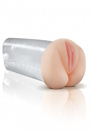 Pdx Extreme Deluxe See Thru Stroker Clear-pink