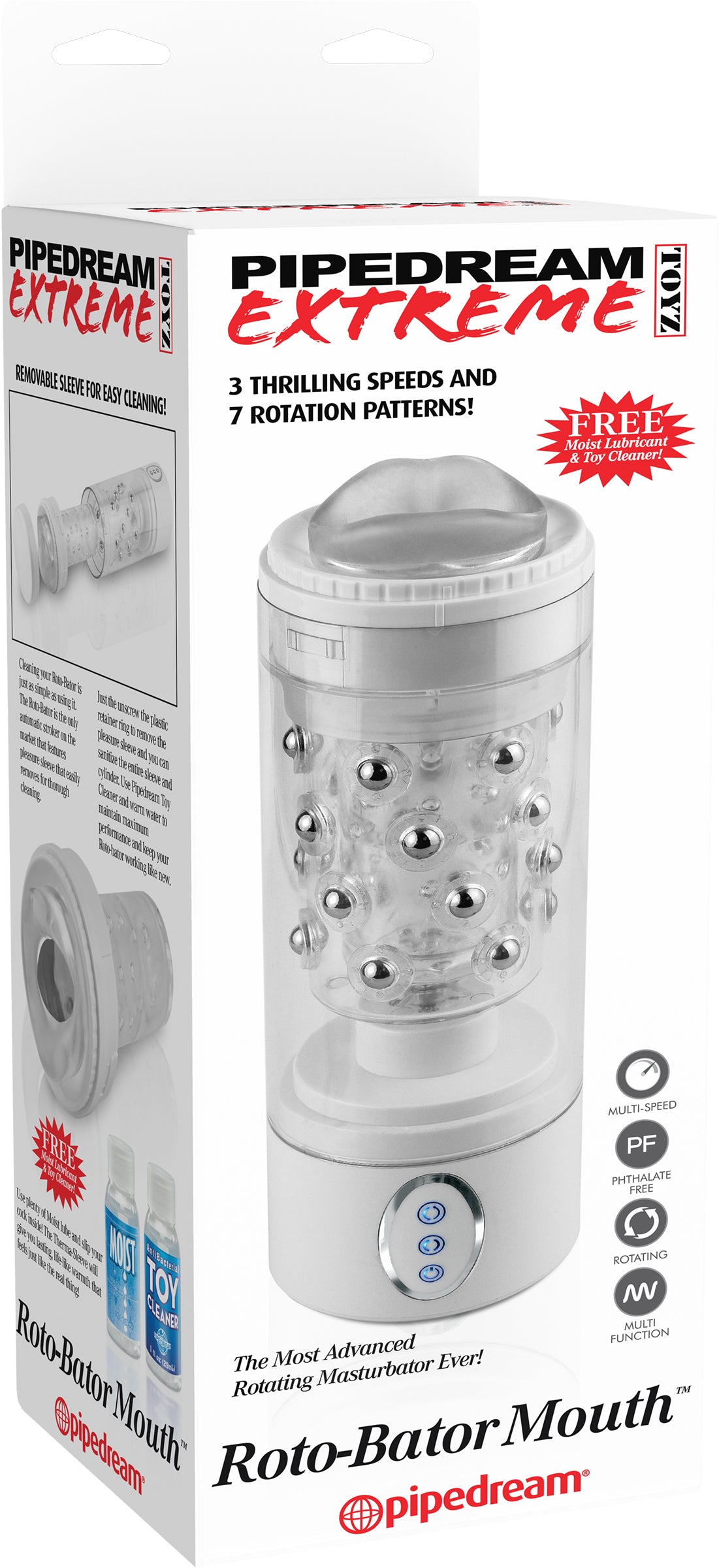 Pdx Extreme Roto Bator Mouth Clear-white