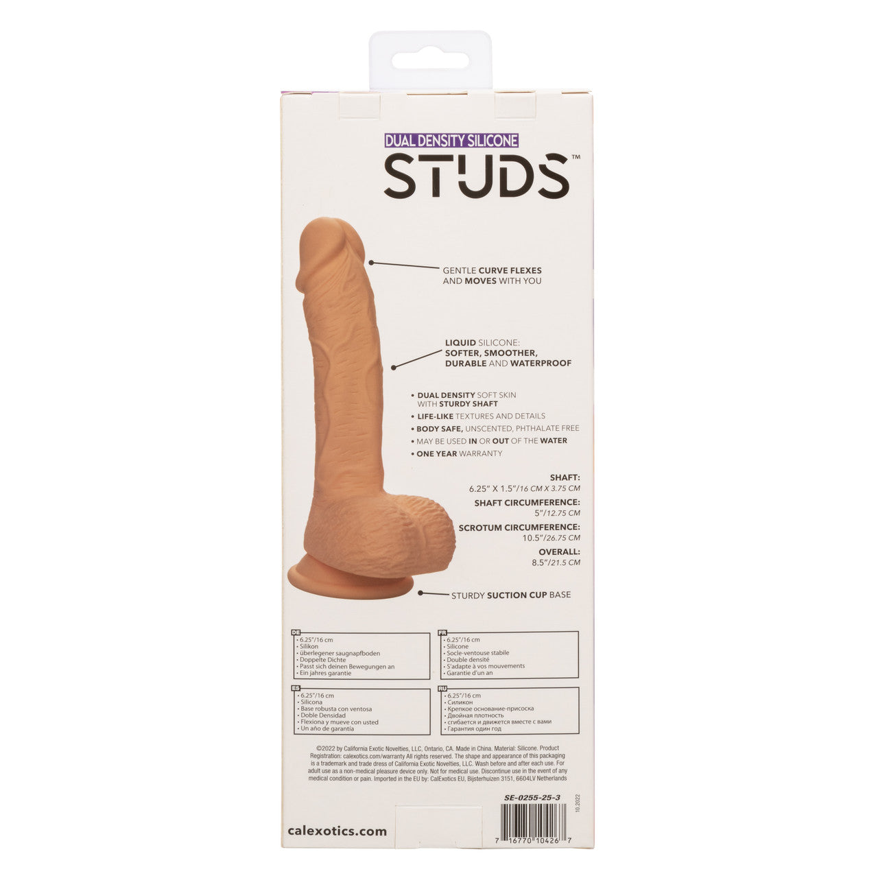 Dual Density Silicone Stud 6.25in Ivory
