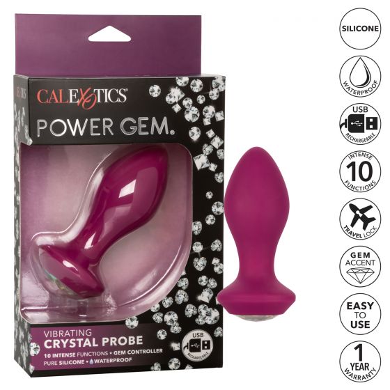 Power Gem Vibrating Crystal Probe- Purple