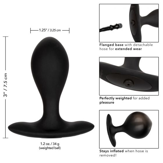 Weighted Silicone Inflatable Butt Plug