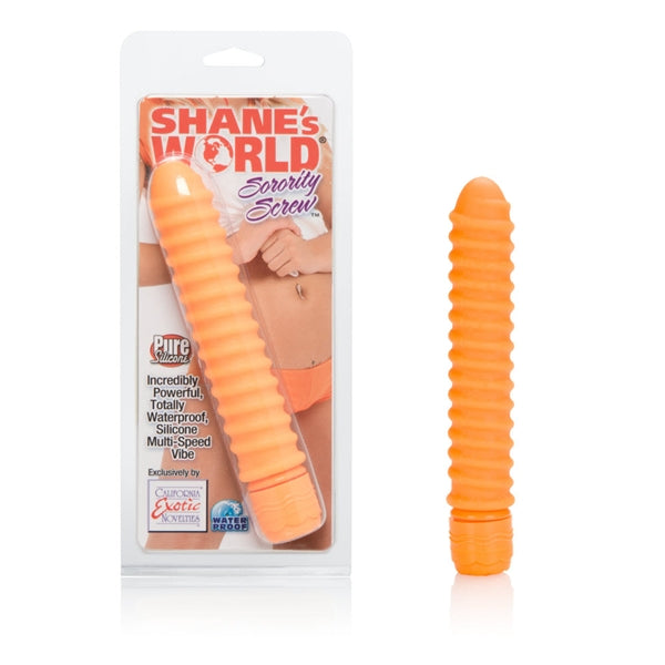 Shanes World Sorority Screw Vibe Silicone Orange