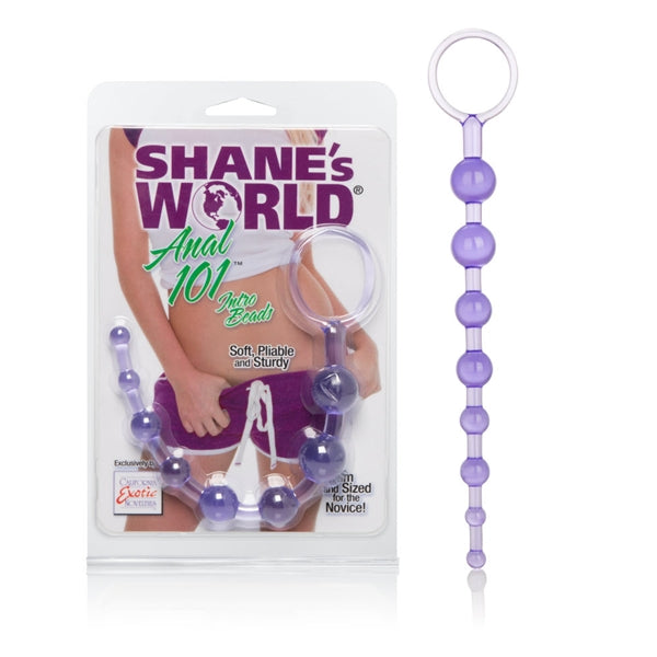 Shanes World Anal 101 Intro Beads Purple
