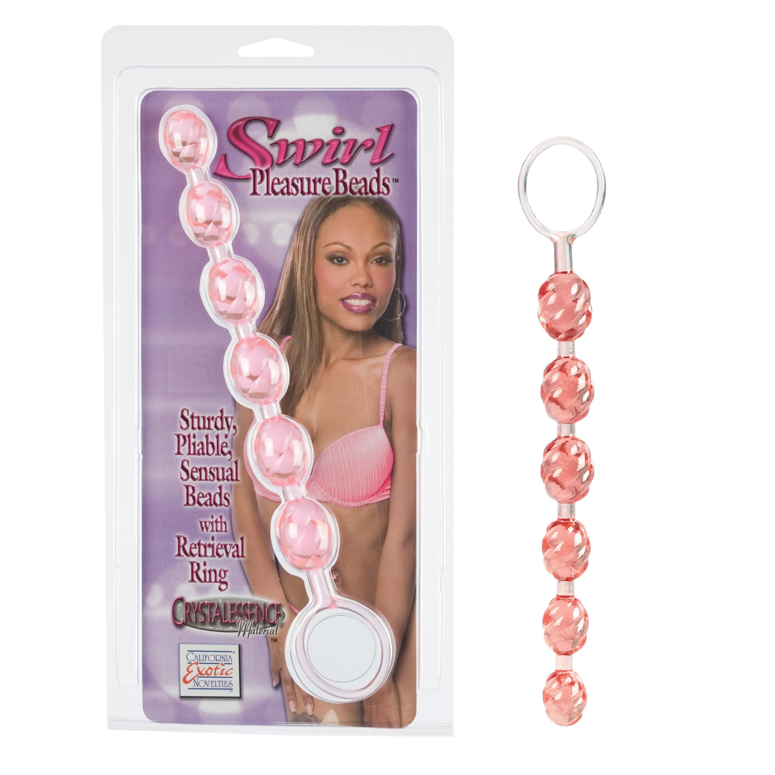 Swirl Pleasure Beads Pink