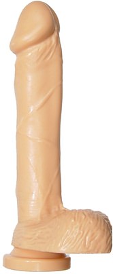 Ignite Cock W-balls 8in Flesh W-suction Cup