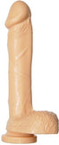 Ignite Cock W-balls 8in Flesh W-suction Cup