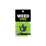 Rainbow Marijuana Leaf Pin