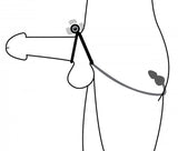 Master Series Prostatic Play Voyager Vibrating C Ring & Anal Stimulator