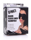 Strict Black Fleece Lined Blindfold