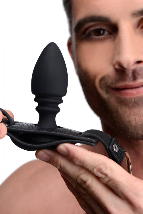 Strict Male Harness W-silicone Butt Plug