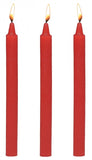 Master Series Fire Sticks Fetish Drip Candle Set Of 3 Red