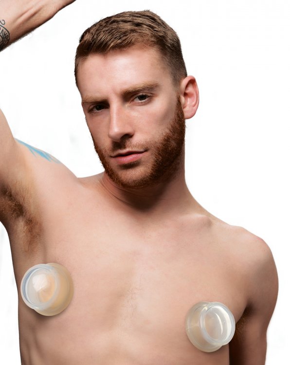 Master Series Clear Plungers Nipple Suckers Large