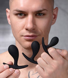 Master Series Dark Droplets 3pc Curved Anal Trainer Set