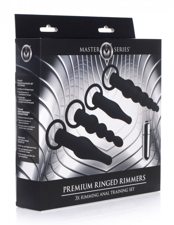 Master Series Premium Ringed Rimmers 3x Rimming Anal Training Set