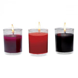 Master Series Flame Drippers Candle Set Black Red Purple