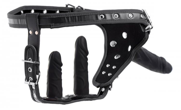 Strict Double Penetration Strap On Harness