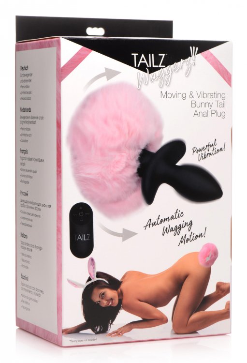 Tailz Waggerz Moving & Vibrating Bunny Tail Plug