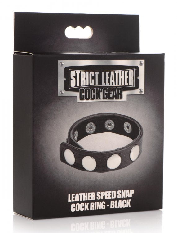 Strict Leather Cock Speed Snap Cock Ring Black