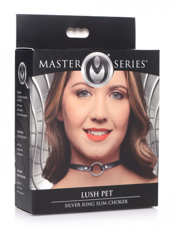 Master Series Lush Pet Silver Ring Slim Choker