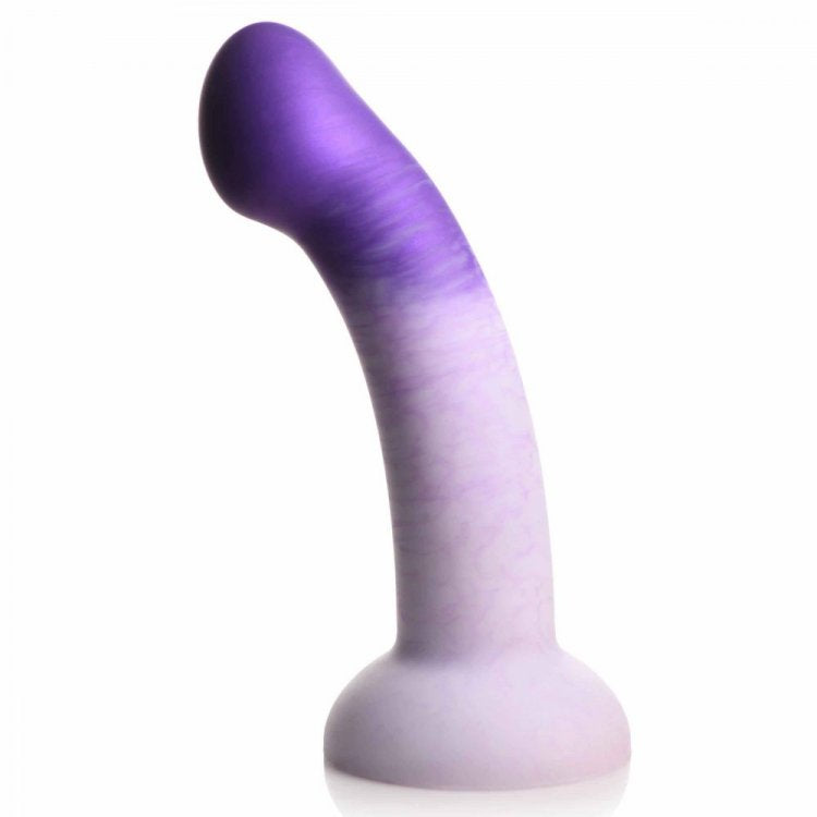 Strap U G-swirl G-spot Dildo Silicone Purple